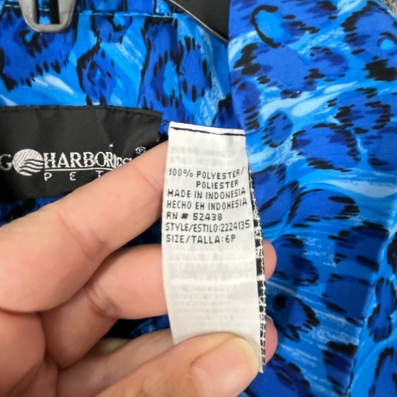 Sag Harbor Dress Blouse Womens 6P Animal Motif Button Front Vintage Y2K Retro - Picture 5 of 9